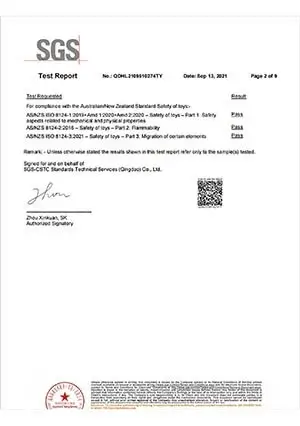 Toy Safety Certificates