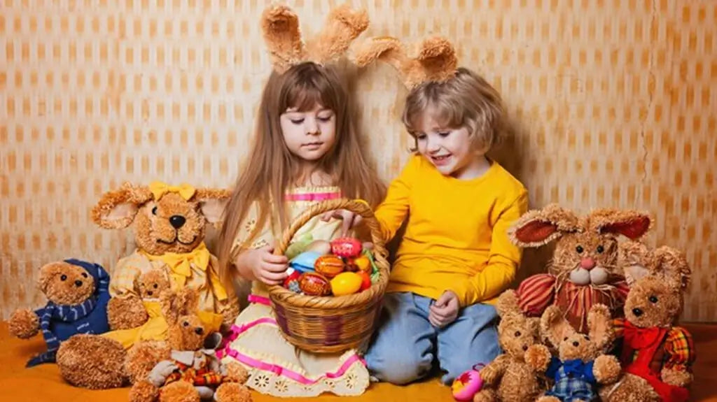 Kids and stuffed animals