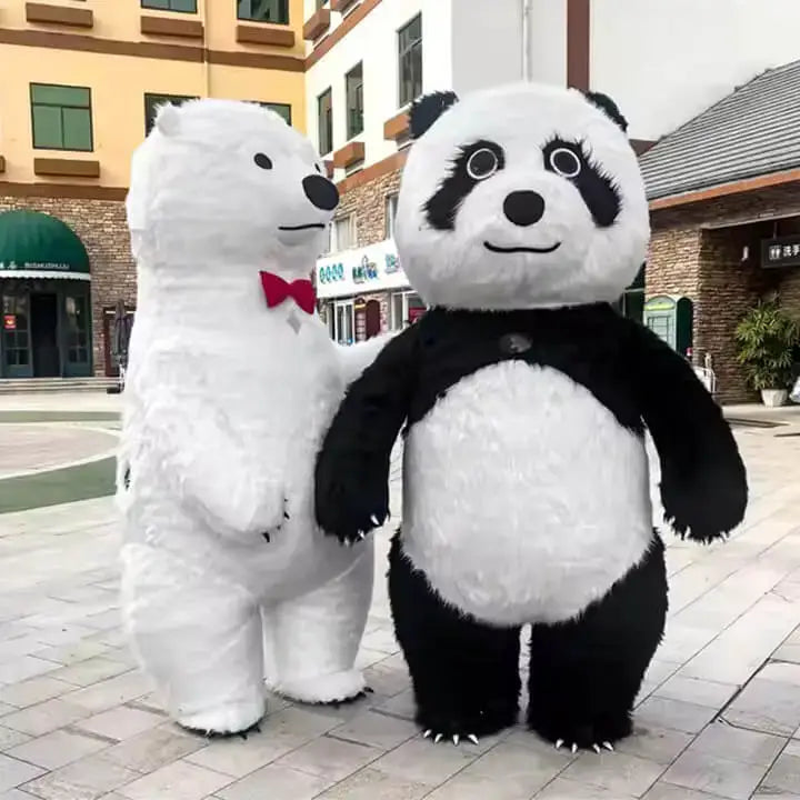 个性化极地熊猫充气娃娃盘
