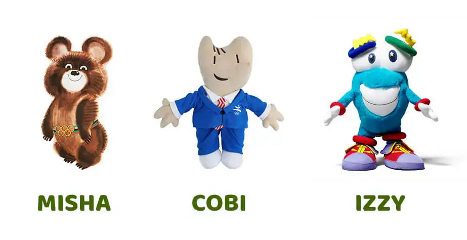 Design og lag din egen plysjleke- liten utstoppet ullleke- Olympische Maskottchen im Wandel der Zeit