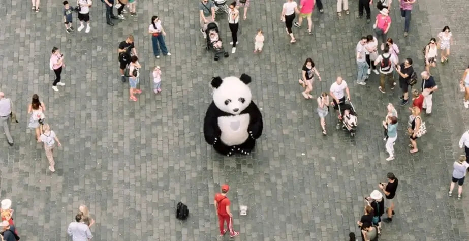 Designa ditt egna unika Anime gosedjur Skräddarsydd för dig- anime plyschleksaker- Panda-asu yllään aukiolla