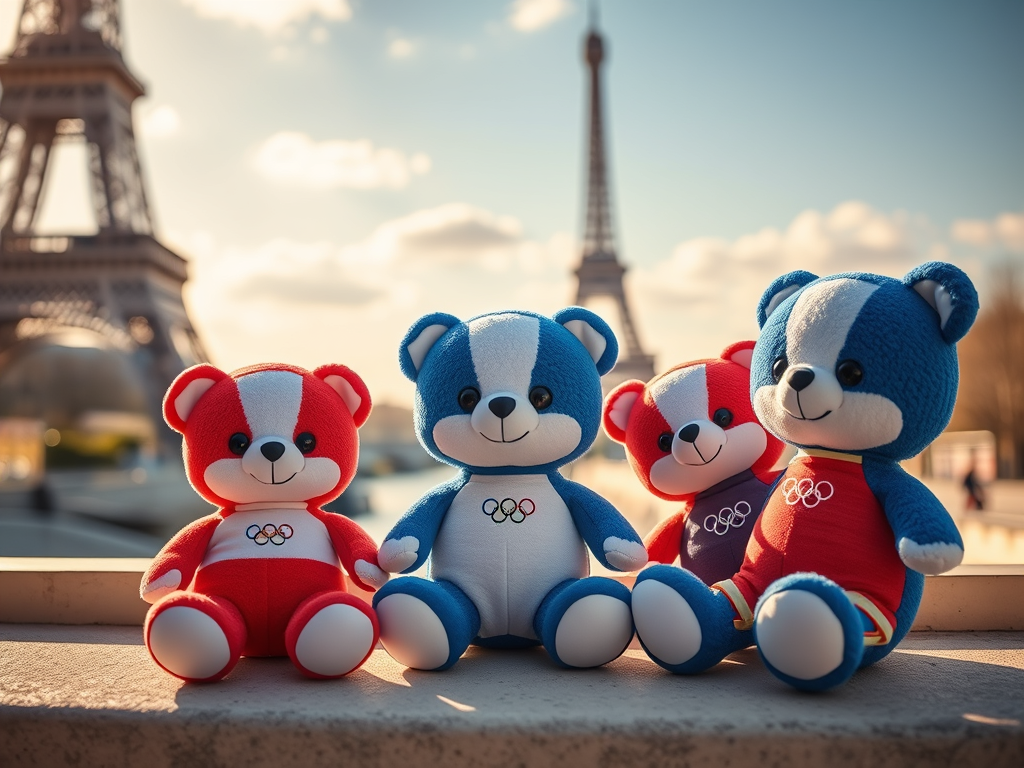 Souvenirs des Jeux Olympiques de Paris : des peluches aux couleurs de la France