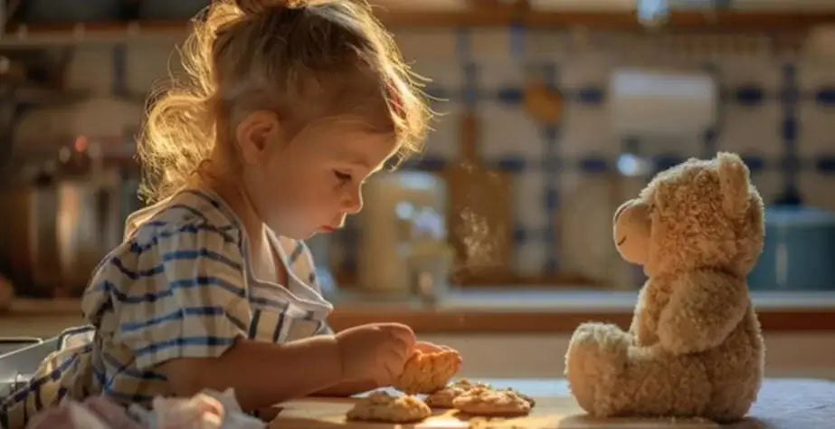 How to Celebrate French Paris Olympics Gold Medal Athletes with Custom Plush Toys- Little girl and stuffed toy