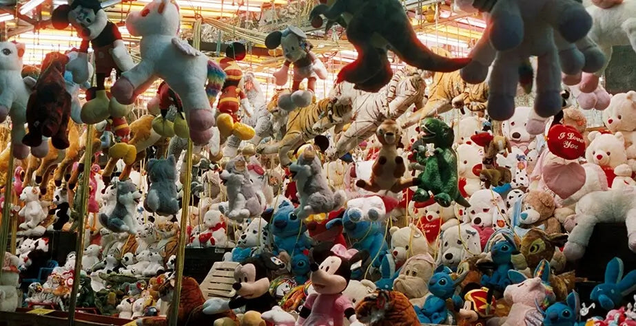 Stuffed toys stall in the market
