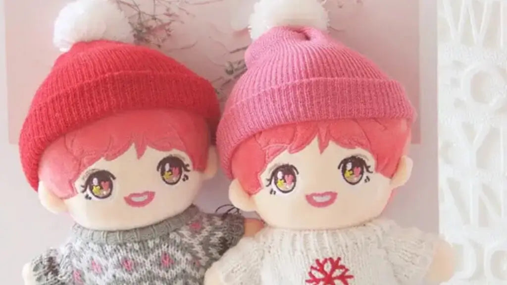 면 인형 봉제 인형 2개