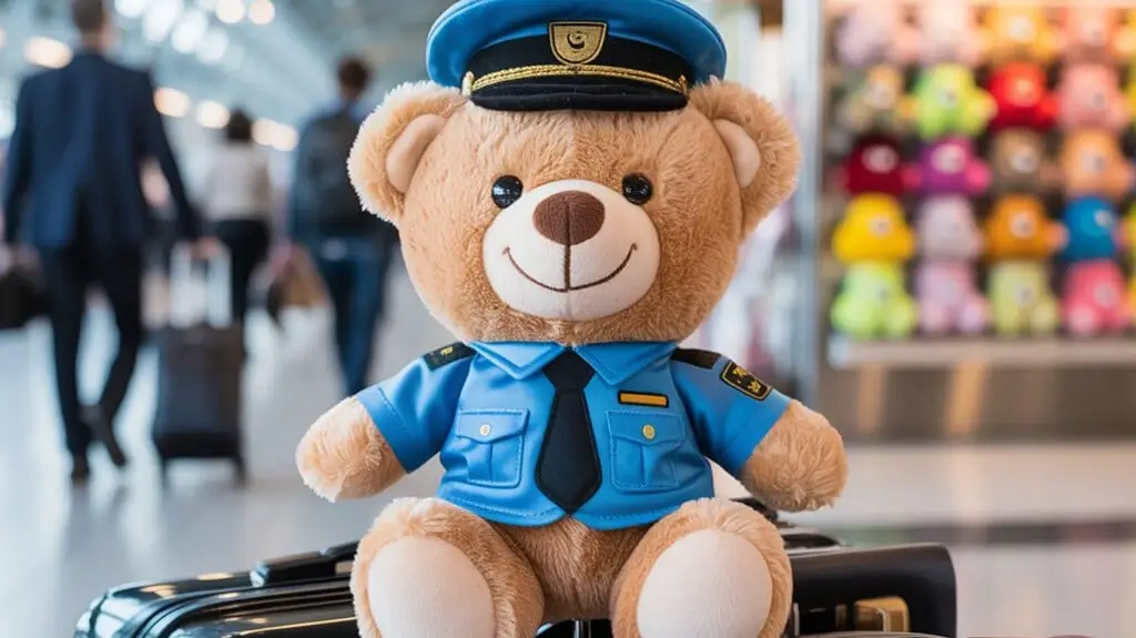 Airport Pilot Plush Teddy Bear