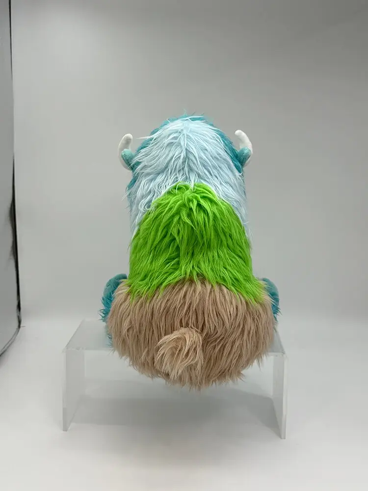 Mascot plush toy gradient sheep back view