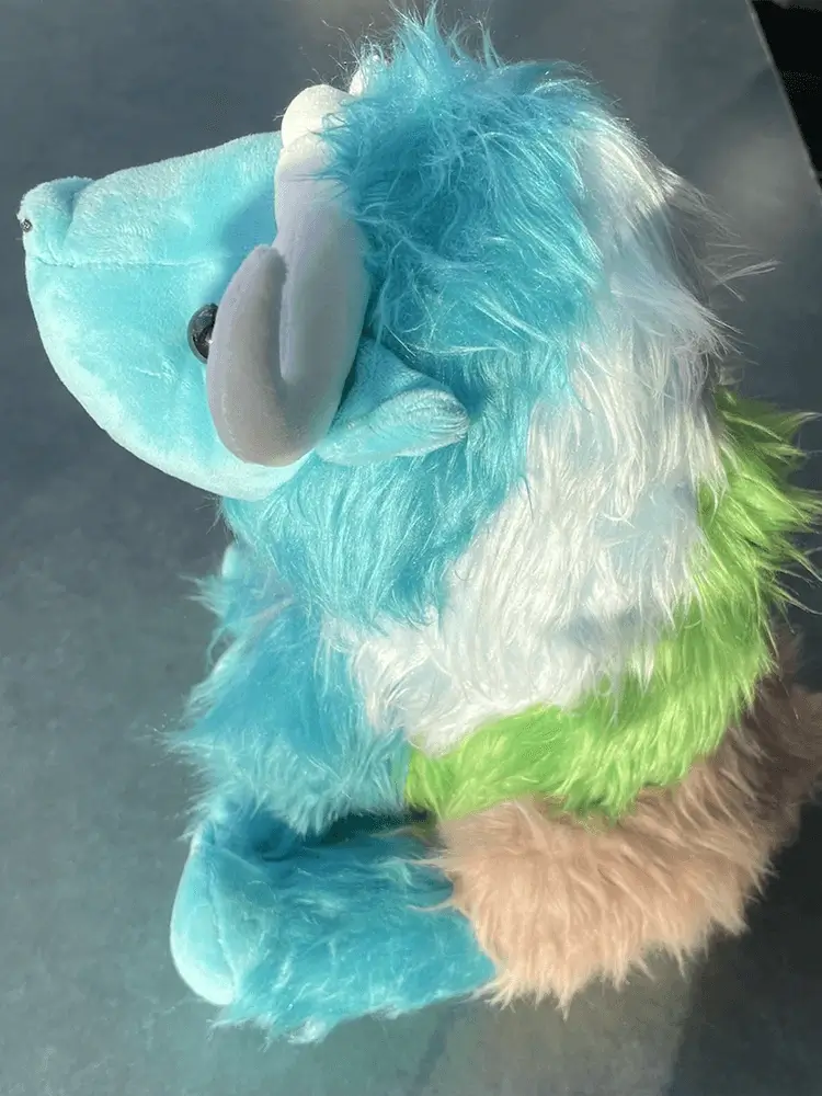 Mascot plush toy gradient sheep customer feedback image side view