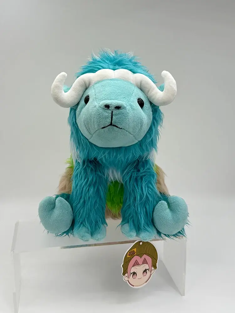 Mascot plush toy gradient sheep front view