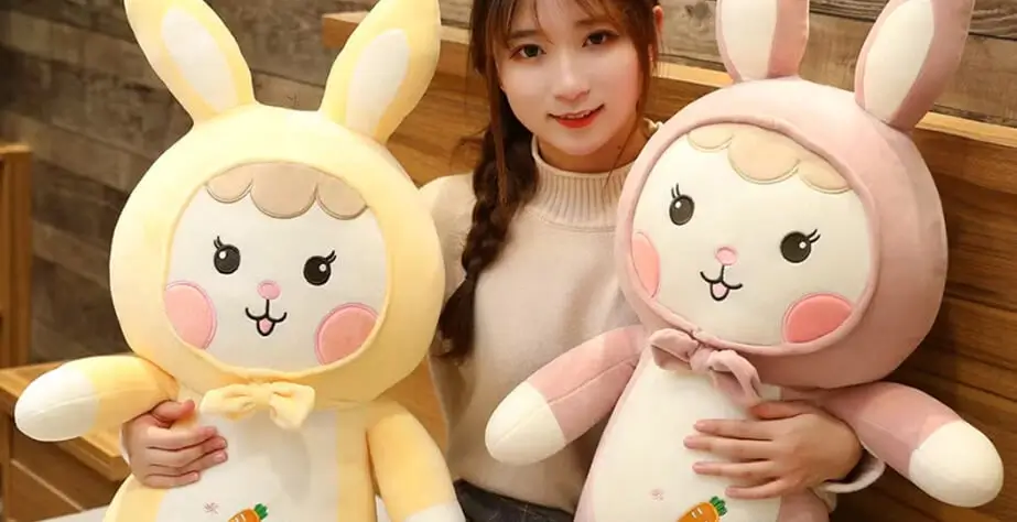 Rabbit plush toys made by Chinese plush toy manufacturers