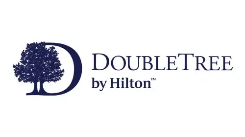 Custom plush toy customers DoubleTree by Hilton logo